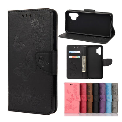 Butterflies Embossing Horizontal Flip Leather Case with Holder & Card Slots & Wallet, For Samsung Galaxy A02s (EU Version), For Samsung Galaxy A12 5G, For Samsung Galaxy A32 4G, For Samsung Galaxy A32 5G, For Samsung Galaxy A72 5G / 4G                 ...