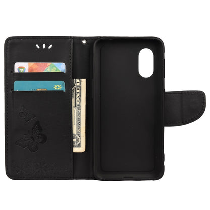 Butterflies Embossing Horizontal Flip Leather Case with Holder & Card Slots & Wallet, For Samsung Galaxy Xcover 5