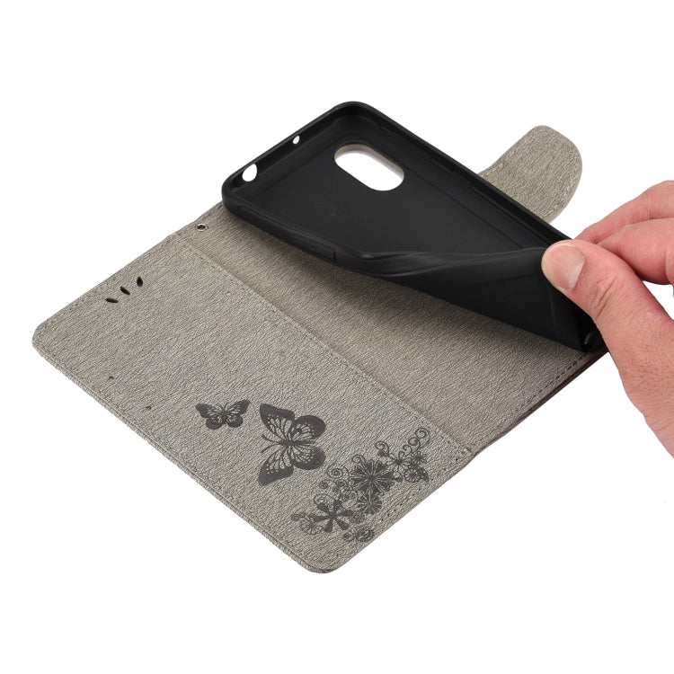 Butterflies Embossing Horizontal Flip Leather Case with Holder & Card Slots & Wallet, For Samsung Galaxy Xcover 5