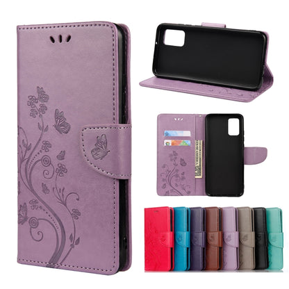 Butterfly Flower Pattern Horizontal Flip Leather Case with Holder & Card Slots & Wallet, For Samsung Galaxy A02s (EU Version), For Samsung Galaxy A12 5G, For Samsung Galaxy A32 4G, For Samsung Galaxy A32 5G, For Samsung Galaxy A72 5G / 4G              ...