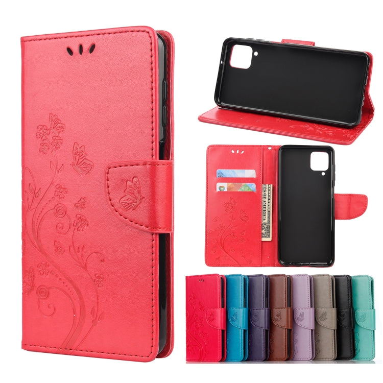 Butterfly Flower Pattern Horizontal Flip Leather Case with Holder & Card Slots & Wallet, For Samsung Galaxy A02s (EU Version), For Samsung Galaxy A12 5G, For Samsung Galaxy A32 4G, For Samsung Galaxy A32 5G, For Samsung Galaxy A72 5G / 4G              ...