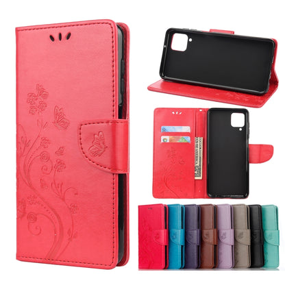 Butterfly Flower Pattern Horizontal Flip Leather Case with Holder & Card Slots & Wallet, For Samsung Galaxy A02s (EU Version), For Samsung Galaxy A12 5G, For Samsung Galaxy A32 4G, For Samsung Galaxy A32 5G, For Samsung Galaxy A72 5G / 4G              ...