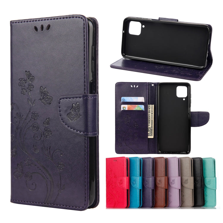 Butterfly Flower Pattern Horizontal Flip Leather Case with Holder & Card Slots & Wallet, For Samsung Galaxy A02s (EU Version), For Samsung Galaxy A12 5G, For Samsung Galaxy A32 4G, For Samsung Galaxy A32 5G, For Samsung Galaxy A72 5G / 4G              ...