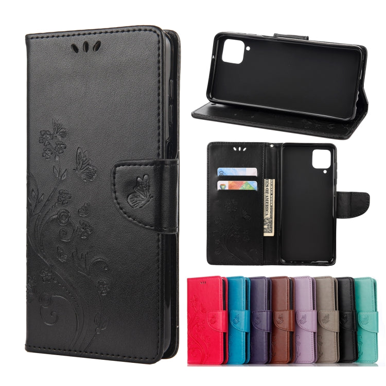 Butterfly Flower Pattern Horizontal Flip Leather Case with Holder & Card Slots & Wallet, For Samsung Galaxy A02s (EU Version), For Samsung Galaxy A12 5G, For Samsung Galaxy A32 4G, For Samsung Galaxy A32 5G, For Samsung Galaxy A72 5G / 4G              ...