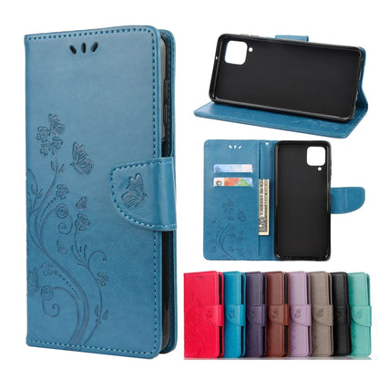 Butterfly Flower Pattern Horizontal Flip Leather Case with Holder & Card Slots & Wallet, For Samsung Galaxy A02s (EU Version), For Samsung Galaxy A12 5G, For Samsung Galaxy A32 4G, For Samsung Galaxy A32 5G, For Samsung Galaxy A72 5G / 4G              ...