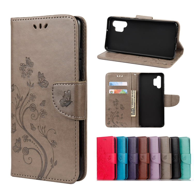 Butterfly Flower Pattern Horizontal Flip Leather Case with Holder & Card Slots & Wallet, For Samsung Galaxy A02s (EU Version), For Samsung Galaxy A12 5G, For Samsung Galaxy A32 4G, For Samsung Galaxy A32 5G, For Samsung Galaxy A72 5G / 4G              ...