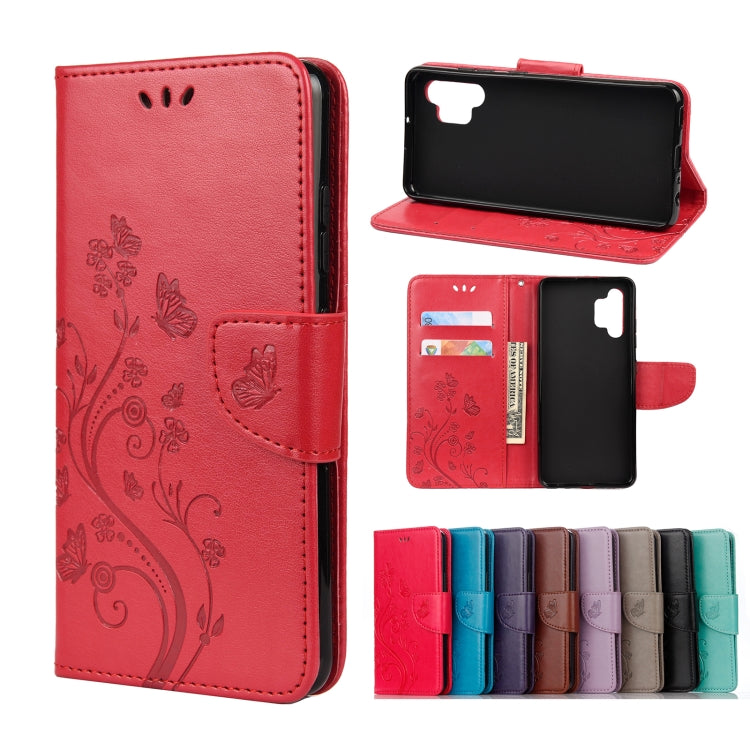 Butterfly Flower Pattern Horizontal Flip Leather Case with Holder & Card Slots & Wallet, For Samsung Galaxy A02s (EU Version), For Samsung Galaxy A12 5G, For Samsung Galaxy A32 4G, For Samsung Galaxy A32 5G, For Samsung Galaxy A72 5G / 4G              ...