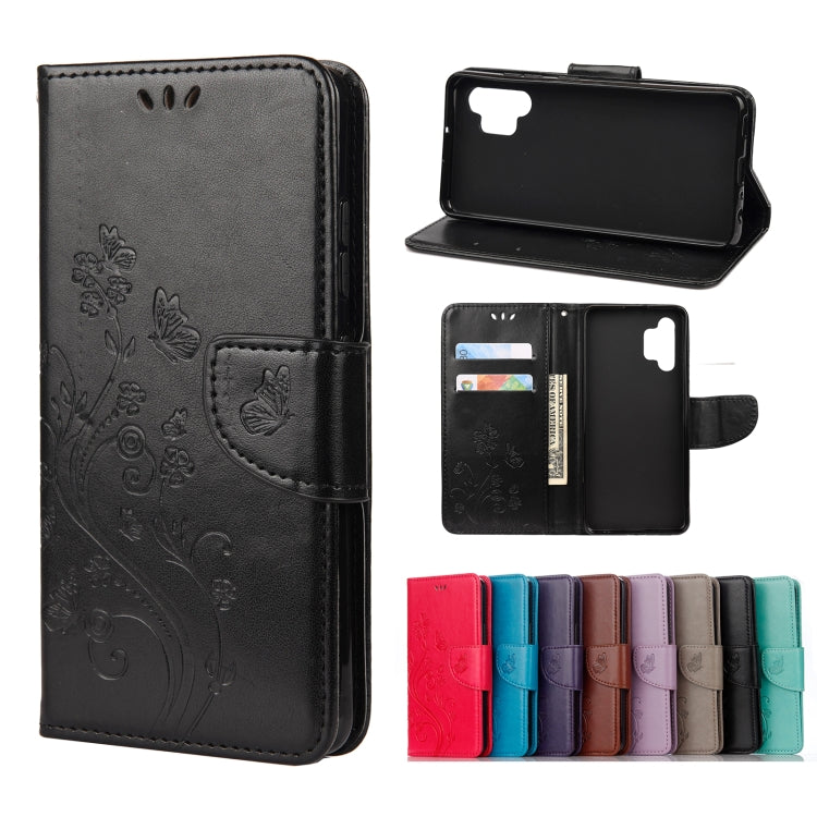 Butterfly Flower Pattern Horizontal Flip Leather Case with Holder & Card Slots & Wallet, For Samsung Galaxy A02s (EU Version), For Samsung Galaxy A12 5G, For Samsung Galaxy A32 4G, For Samsung Galaxy A32 5G, For Samsung Galaxy A72 5G / 4G              ...