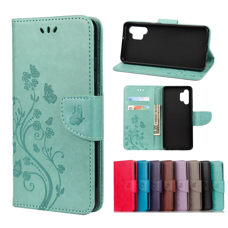 Butterfly Flower Pattern Horizontal Flip Leather Case with Holder & Card Slots & Wallet, For Samsung Galaxy A02s (EU Version), For Samsung Galaxy A12 5G, For Samsung Galaxy A32 4G, For Samsung Galaxy A32 5G, For Samsung Galaxy A72 5G / 4G              ...