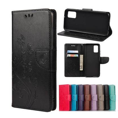 Butterfly Flower Pattern Horizontal Flip Leather Case with Holder & Card Slots & Wallet, For Samsung Galaxy A02s (EU Version), For Samsung Galaxy A12 5G, For Samsung Galaxy A32 4G, For Samsung Galaxy A32 5G, For Samsung Galaxy A72 5G / 4G              ...