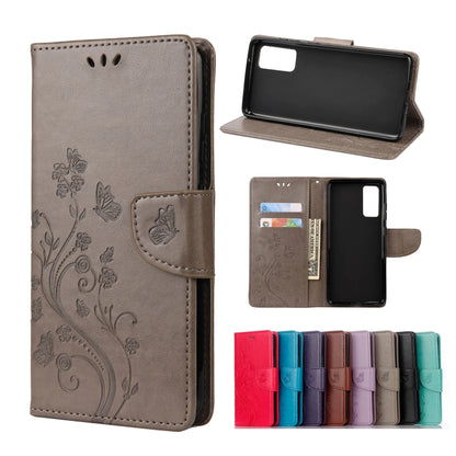 Butterfly Flower Pattern Horizontal Flip Leather Case with Holder & Card Slots & Wallet, For Samsung Galaxy A02s (EU Version), For Samsung Galaxy A12 5G, For Samsung Galaxy A32 4G, For Samsung Galaxy A32 5G, For Samsung Galaxy A72 5G / 4G              ...