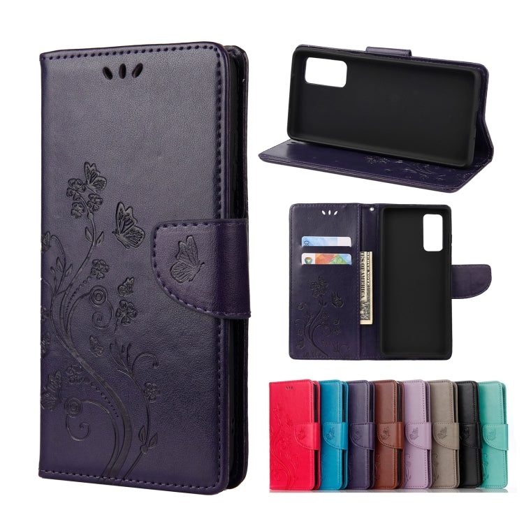 Butterfly Flower Pattern Horizontal Flip Leather Case with Holder & Card Slots & Wallet, For Samsung Galaxy A02s (EU Version), For Samsung Galaxy A12 5G, For Samsung Galaxy A32 4G, For Samsung Galaxy A32 5G, For Samsung Galaxy A72 5G / 4G              ...