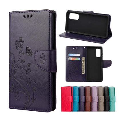 Butterfly Flower Pattern Horizontal Flip Leather Case with Holder & Card Slots & Wallet, For Samsung Galaxy A02s (EU Version), For Samsung Galaxy A12 5G, For Samsung Galaxy A32 4G, For Samsung Galaxy A32 5G, For Samsung Galaxy A72 5G / 4G              ...