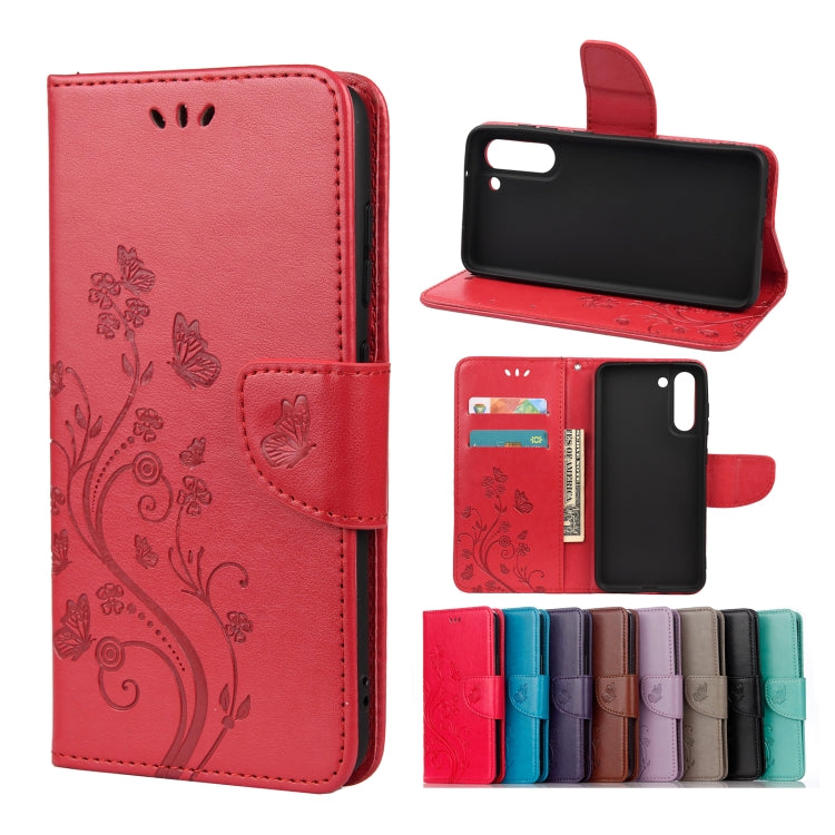 Butterfly Flower Pattern Horizontal Flip Leather Case with Holder & Card Slots & Wallet, For Samsung Galaxy A02s (EU Version), For Samsung Galaxy A12 5G, For Samsung Galaxy A32 4G, For Samsung Galaxy A32 5G, For Samsung Galaxy A72 5G / 4G              ...