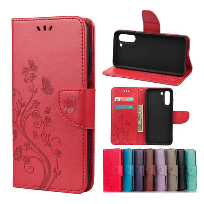 Butterfly Flower Pattern Horizontal Flip Leather Case with Holder & Card Slots & Wallet, For Samsung Galaxy A02s (EU Version), For Samsung Galaxy A12 5G, For Samsung Galaxy A32 4G, For Samsung Galaxy A32 5G, For Samsung Galaxy A72 5G / 4G              ...