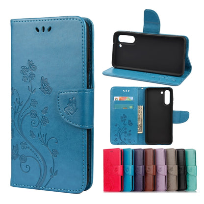Butterfly Flower Pattern Horizontal Flip Leather Case with Holder & Card Slots & Wallet, For Samsung Galaxy A02s (EU Version), For Samsung Galaxy A12 5G, For Samsung Galaxy A32 4G, For Samsung Galaxy A32 5G, For Samsung Galaxy A72 5G / 4G              ...