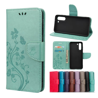 Butterfly Flower Pattern Horizontal Flip Leather Case with Holder & Card Slots & Wallet, For Samsung Galaxy A02s (EU Version), For Samsung Galaxy A12 5G, For Samsung Galaxy A32 4G, For Samsung Galaxy A32 5G, For Samsung Galaxy A72 5G / 4G              ...