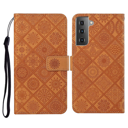 Ethnic Style Embossed Pattern Horizontal Flip Leather Case with Holder & Card Slots & Wallet & Lanyard, For Samsung Galaxy S21 FE, For Samsung Galaxy A52 5G / 4G, For Samsung Galaxy A72 5G / 4G, For Samsung Galaxy A22  4G, For Samsung Galaxy A22  5G   ...