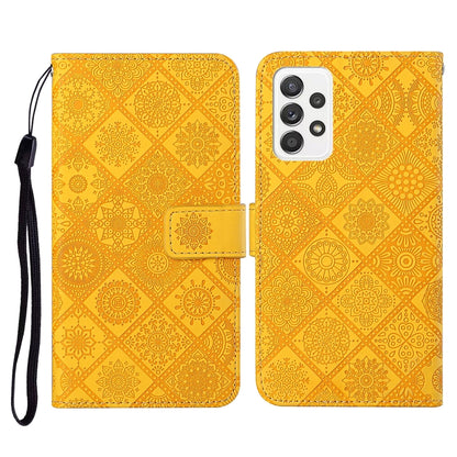 Ethnic Style Embossed Pattern Horizontal Flip Leather Case with Holder & Card Slots & Wallet & Lanyard, For Samsung Galaxy S21 FE, For Samsung Galaxy A52 5G / 4G, For Samsung Galaxy A72 5G / 4G, For Samsung Galaxy A22  4G, For Samsung Galaxy A22  5G   ...