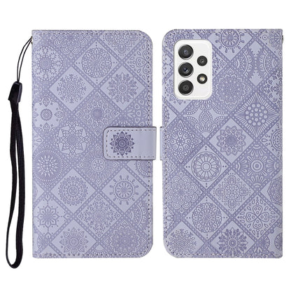 Ethnic Style Embossed Pattern Horizontal Flip Leather Case with Holder & Card Slots & Wallet & Lanyard, For Samsung Galaxy S21 FE, For Samsung Galaxy A52 5G / 4G, For Samsung Galaxy A72 5G / 4G, For Samsung Galaxy A22  4G, For Samsung Galaxy A22  5G   ...