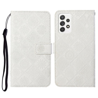 Ethnic Style Embossed Pattern Horizontal Flip Leather Case with Holder & Card Slots & Wallet & Lanyard, For Samsung Galaxy S21 FE, For Samsung Galaxy A52 5G / 4G, For Samsung Galaxy A72 5G / 4G, For Samsung Galaxy A22  4G, For Samsung Galaxy A22  5G   ...