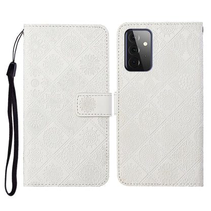 Ethnic Style Embossed Pattern Horizontal Flip Leather Case with Holder & Card Slots & Wallet & Lanyard, For Samsung Galaxy S21 FE, For Samsung Galaxy A52 5G / 4G, For Samsung Galaxy A72 5G / 4G, For Samsung Galaxy A22  4G, For Samsung Galaxy A22  5G   ...