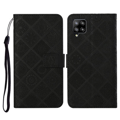 Ethnic Style Embossed Pattern Horizontal Flip Leather Case with Holder & Card Slots & Wallet & Lanyard, For Samsung Galaxy S21 FE, For Samsung Galaxy A52 5G / 4G, For Samsung Galaxy A72 5G / 4G, For Samsung Galaxy A22  4G, For Samsung Galaxy A22  5G   ...