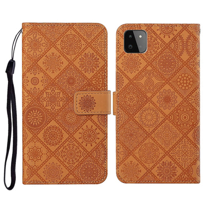 Ethnic Style Embossed Pattern Horizontal Flip Leather Case with Holder & Card Slots & Wallet & Lanyard, For Samsung Galaxy S21 FE, For Samsung Galaxy A52 5G / 4G, For Samsung Galaxy A72 5G / 4G, For Samsung Galaxy A22  4G, For Samsung Galaxy A22  5G   ...