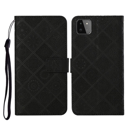Ethnic Style Embossed Pattern Horizontal Flip Leather Case with Holder & Card Slots & Wallet & Lanyard, For Samsung Galaxy S21 FE, For Samsung Galaxy A52 5G / 4G, For Samsung Galaxy A72 5G / 4G, For Samsung Galaxy A22  4G, For Samsung Galaxy A22  5G   ...