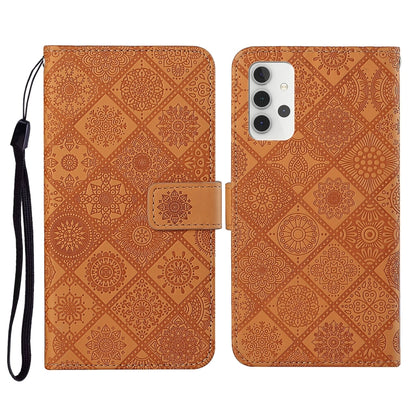 Ethnic Style Embossed Pattern Horizontal Flip Leather Case with Holder & Card Slots & Wallet & Lanyard, For Samsung Galaxy S21 FE, For Samsung Galaxy A52 5G / 4G, For Samsung Galaxy A72 5G / 4G, For Samsung Galaxy A22  4G, For Samsung Galaxy A22  5G   ...