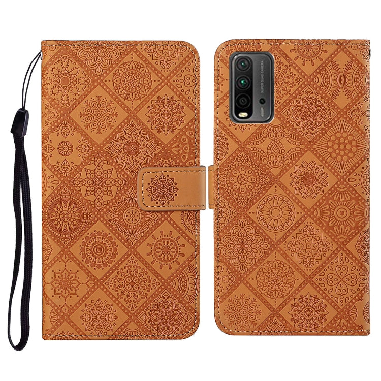Ethnic Style Embossed Pattern Horizontal Flip Leather Case with Holder & Card Slots & Wallet & Lanyard, For Samsung Galaxy A32  5G, For Xiaomi Redmi Note 10 4G, For Xiaomi Redmi Note 10 Pro, For Xiaomi Redmi 9T, For Xiaomi Redmi Note 9T, For vivo Y20