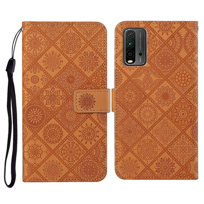 Ethnic Style Embossed Pattern Horizontal Flip Leather Case with Holder & Card Slots & Wallet & Lanyard, For Samsung Galaxy A32  5G, For Xiaomi Redmi Note 10 4G, For Xiaomi Redmi Note 10 Pro, For Xiaomi Redmi 9T, For Xiaomi Redmi Note 9T, For vivo Y20