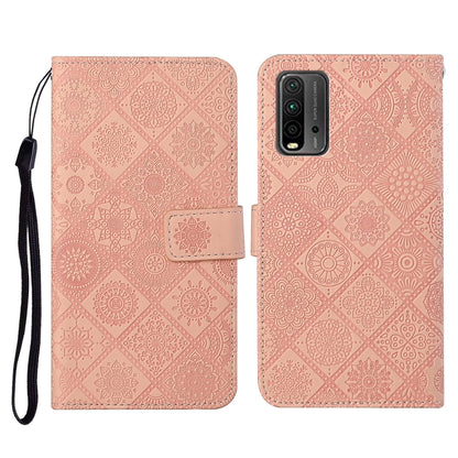 Ethnic Style Embossed Pattern Horizontal Flip Leather Case with Holder & Card Slots & Wallet & Lanyard, For Samsung Galaxy A32  5G, For Xiaomi Redmi Note 10 4G, For Xiaomi Redmi Note 10 Pro, For Xiaomi Redmi 9T, For Xiaomi Redmi Note 9T, For vivo Y20