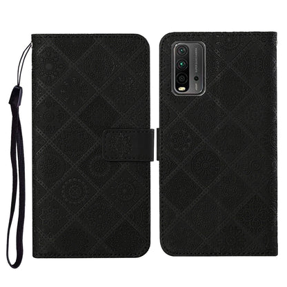 Ethnic Style Embossed Pattern Horizontal Flip Leather Case with Holder & Card Slots & Wallet & Lanyard, For Samsung Galaxy A32  5G, For Xiaomi Redmi Note 10 4G, For Xiaomi Redmi Note 10 Pro, For Xiaomi Redmi 9T, For Xiaomi Redmi Note 9T, For vivo Y20
