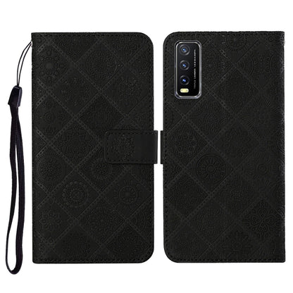 Ethnic Style Embossed Pattern Horizontal Flip Leather Case with Holder & Card Slots & Wallet & Lanyard, For Samsung Galaxy A32  5G, For Xiaomi Redmi Note 10 4G, For Xiaomi Redmi Note 10 Pro, For Xiaomi Redmi 9T, For Xiaomi Redmi Note 9T, For vivo Y20