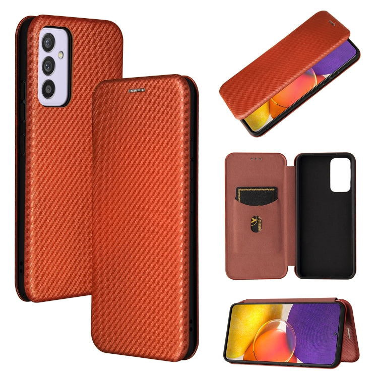 Carbon Fiber Texture Magnetic Horizontal Flip TPU + PC + PU Leather Case with Card Slot, For Xiaomi Black Shark 4 / 4 Pro, For Samsung Galaxy A82 5G /Quantum 2