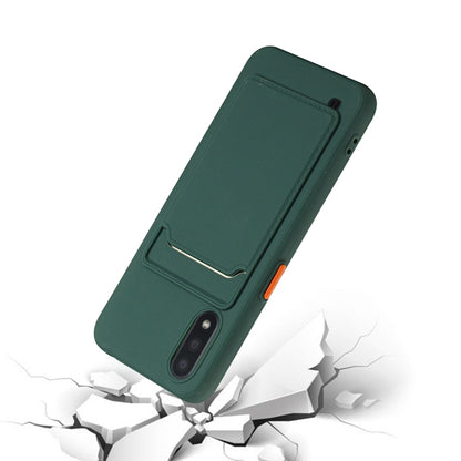 Card Slot Design Shockproof TPU Protective, For Samsung Galaxy A01, For Samsung Galaxy A02, For Samsung Galaxy A12 5G, For Samsung Galaxy A32 4G
