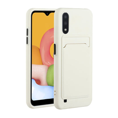 Card Slot Design Shockproof TPU Protective, For Samsung Galaxy A01, For Samsung Galaxy A02, For Samsung Galaxy A12 5G, For Samsung Galaxy A32 4G