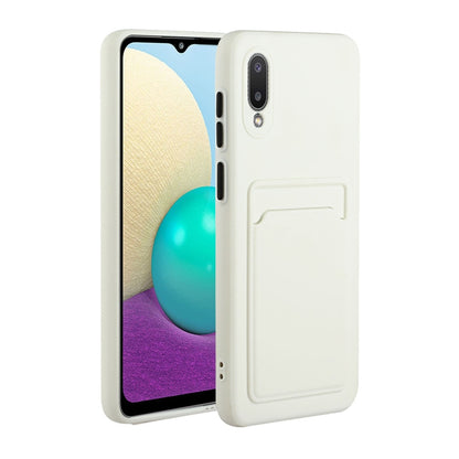 Card Slot Design Shockproof TPU Protective, For Samsung Galaxy A01, For Samsung Galaxy A02, For Samsung Galaxy A12 5G, For Samsung Galaxy A32 4G