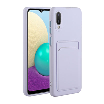 Card Slot Design Shockproof TPU Protective, For Samsung Galaxy A01, For Samsung Galaxy A02, For Samsung Galaxy A12 5G, For Samsung Galaxy A32 4G