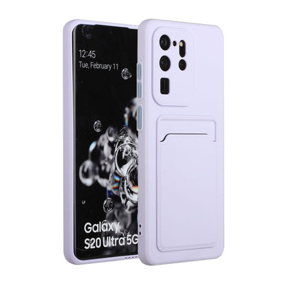 Card Slot Design Shockproof TPU Protective, For Samsung Galaxy S20+, For Samsung Galaxy S20 Ultra, For Samsung Galaxy S20 FE, For Samsung Galaxy S21 5G