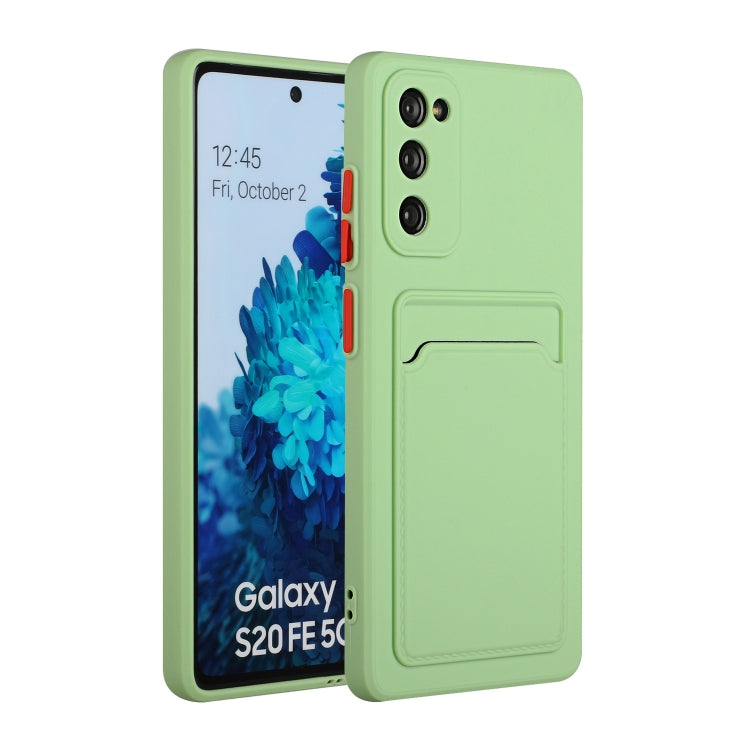 Card Slot Design Shockproof TPU Protective, For Samsung Galaxy S20+, For Samsung Galaxy S20 Ultra, For Samsung Galaxy S20 FE, For Samsung Galaxy S21 5G