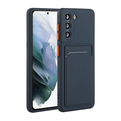 Card Slot Design Shockproof TPU Protective, For Samsung Galaxy S20+, For Samsung Galaxy S20 Ultra, For Samsung Galaxy S20 FE, For Samsung Galaxy S21 5G