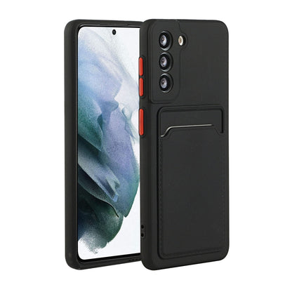 Card Slot Design Shockproof TPU Protective, For Samsung Galaxy S20+, For Samsung Galaxy S20 Ultra, For Samsung Galaxy S20 FE, For Samsung Galaxy S21 5G