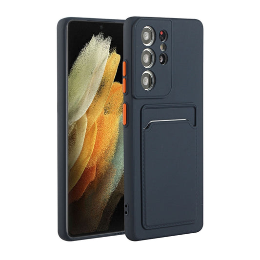 Card Slot Design Shockproof TPU Protective, For Samsung Galaxy S21 Ultra 5G, For Samsung Galaxy S21+ 5G