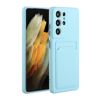 Card Slot Design Shockproof TPU Protective, For Samsung Galaxy S21 Ultra 5G, For Samsung Galaxy S21+ 5G