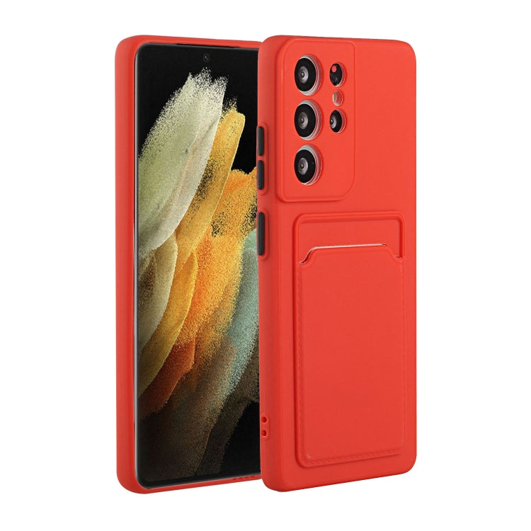 Card Slot Design Shockproof TPU Protective, For Samsung Galaxy S21 Ultra 5G, For Samsung Galaxy S21+ 5G