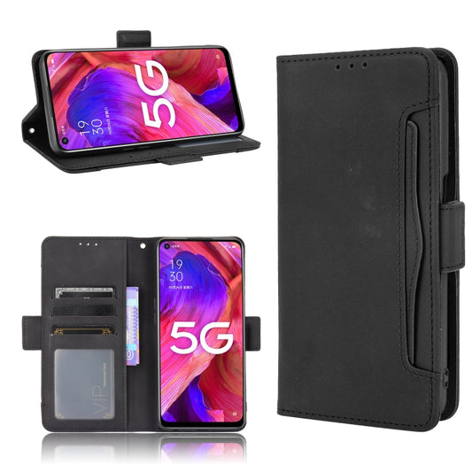 Skin Feel Calf Pattern Horizontal Flip Leather Case with Holder & Card Slots & Photo Frame, For OPPO A54 5G / A74 5G / A93 5G, For OPPO A55 5G / A53s 5G, For OPPO A74 4G / F19 4G, For OPPO A94 5G / Reno5Z 5G / F19 Pro+ 5G