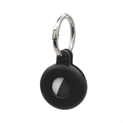 Hollow Anti-scratch Silicone Shockproof Protective Cover Case with Keychain Hook Loop, For AirTag