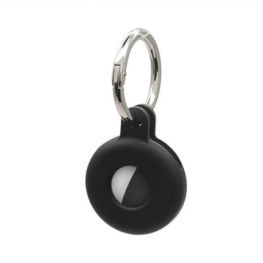 Hollow Anti-scratch Silicone Shockproof Protective Cover Case with Keychain Hook Loop, For AirTag